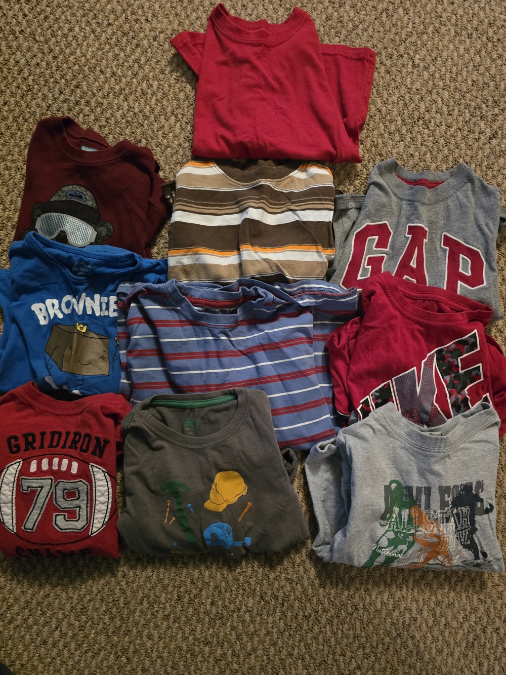 10 Long Sleeve Tees Variety 5T Boys